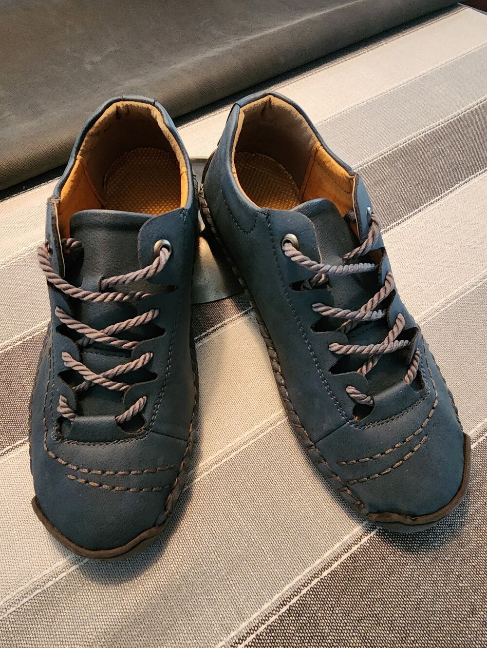 Women's Casual Lace Up Shoes in Blue